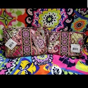 Vera Bradley Very Berry two piece cosmetic bag set